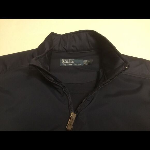 Polo Ralph Lauren Men’s Big Pony Zip Up Navy Vest - Picture 2 of 5